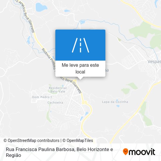Rua Francisca Paulina Barbosa mapa