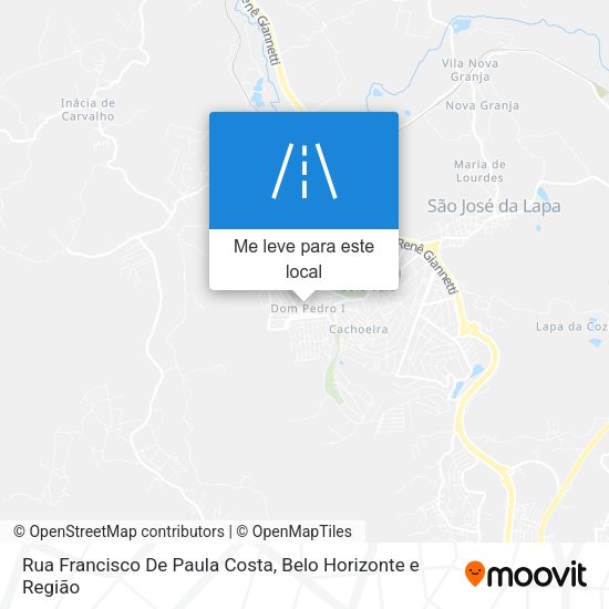 Rua Francisco De Paula Costa mapa