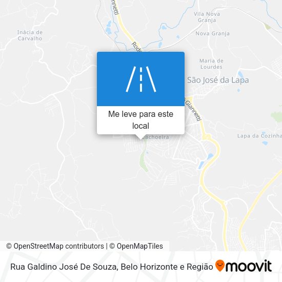 Rua Galdino José De Souza mapa