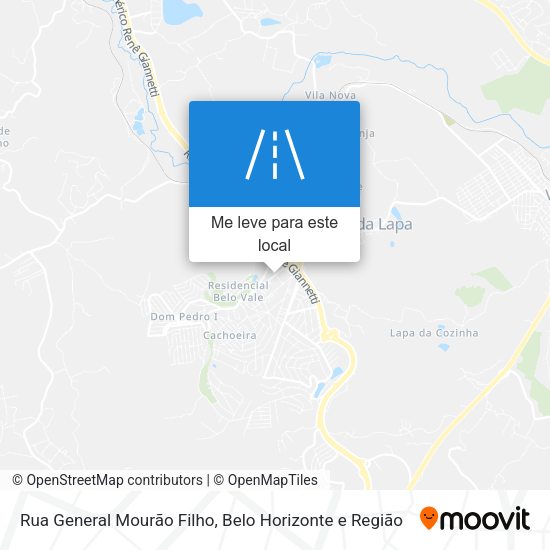 Rua General Mourão Filho mapa