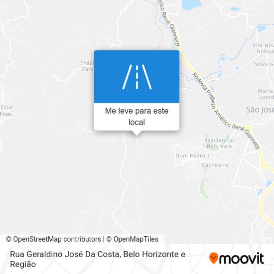 Rua Geraldino José Da Costa mapa