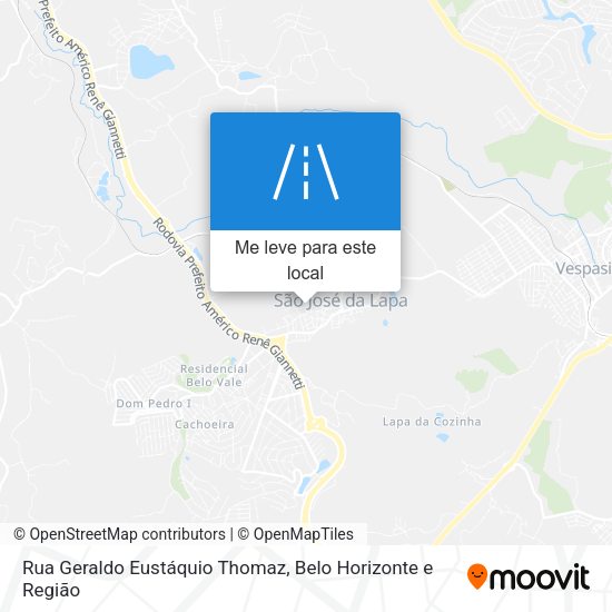 Rua Geraldo Eustáquio Thomaz mapa