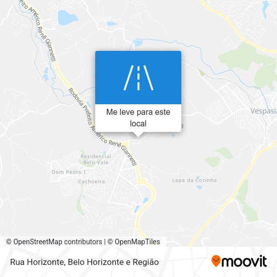 Rua Horizonte mapa