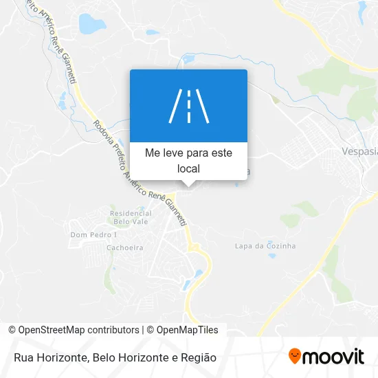 Rua Horizonte mapa