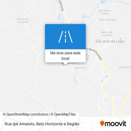 Rua Ipê Amarelo mapa