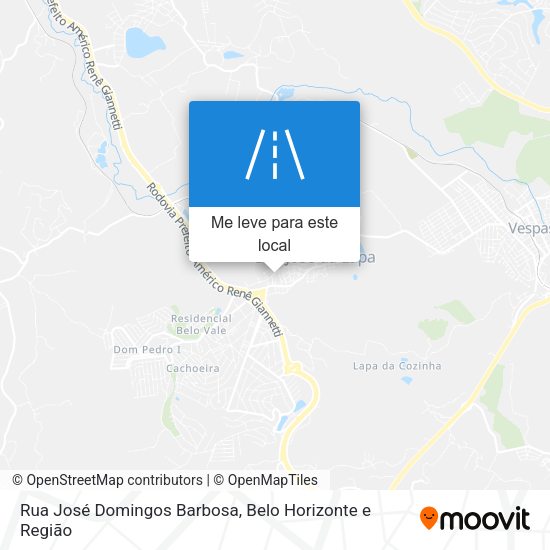 Rua José Domingos Barbosa mapa