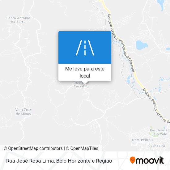 Rua José Rosa Lima mapa