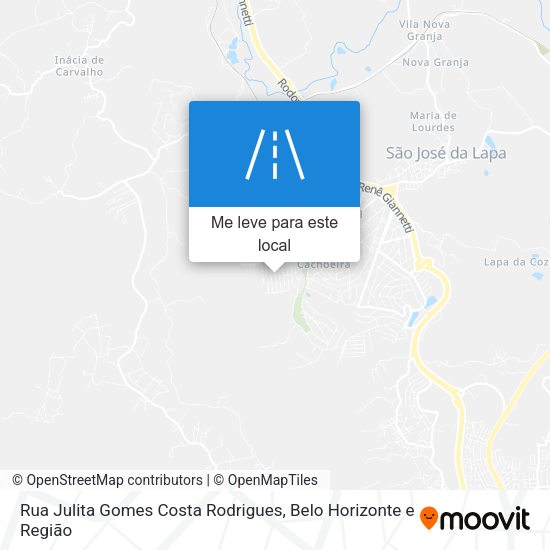 Rua Julita Gomes Costa Rodrigues mapa
