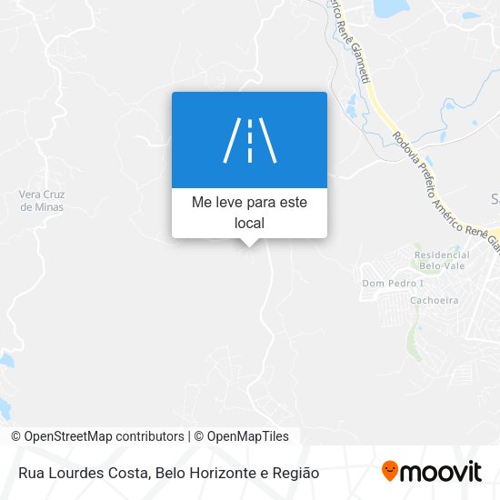 Rua Lourdes Costa mapa