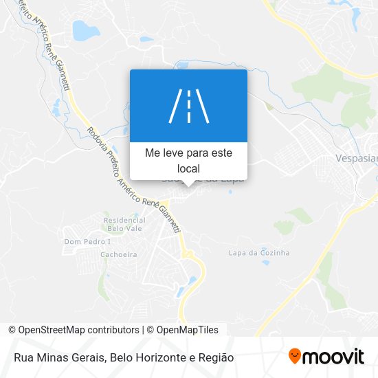 Rua Minas Gerais mapa