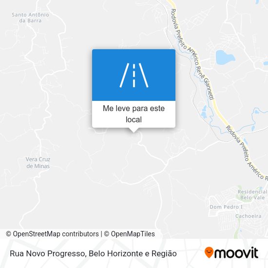 Rua Novo Progresso mapa