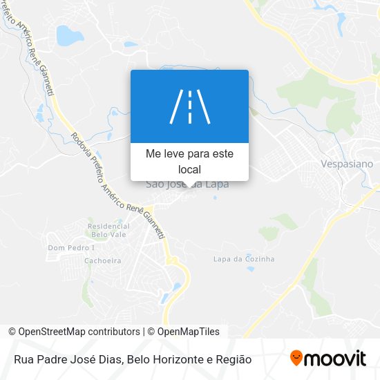 Rua Padre José Dias mapa