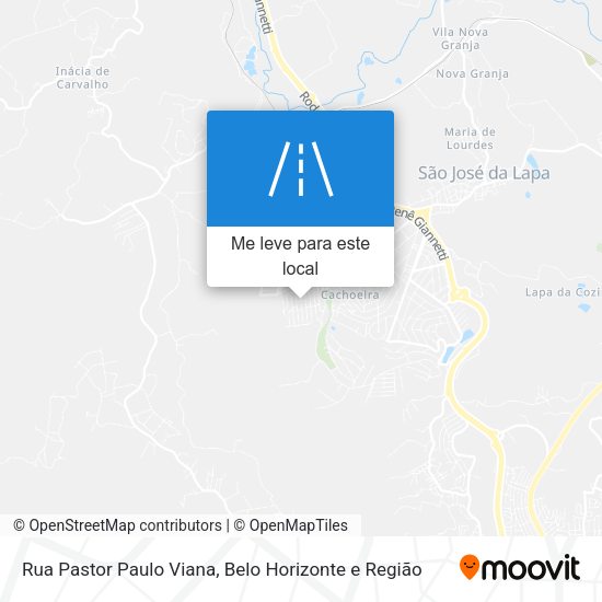 Rua Pastor Paulo Viana mapa