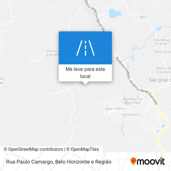 Rua Paulo Camargo mapa