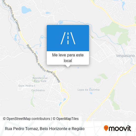 Rua Pedro Tomaz mapa