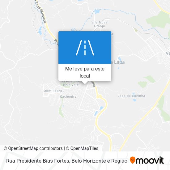 Rua Presidente Bias Fortes mapa