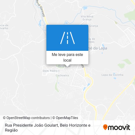 Rua Presidente João Goulart mapa