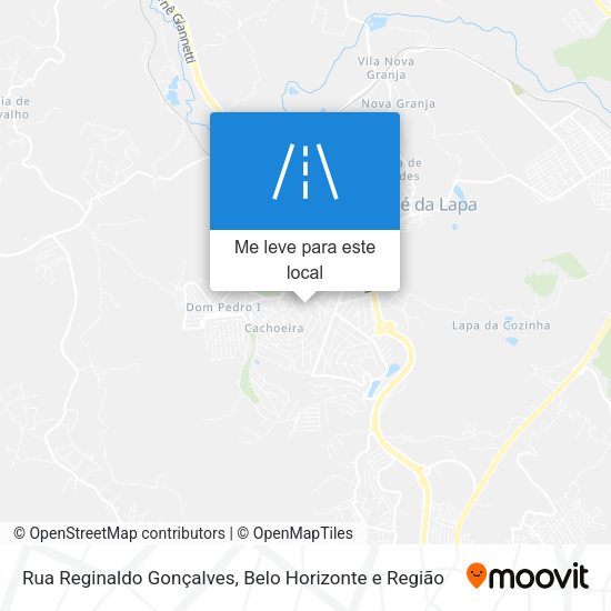 Rua Reginaldo Gonçalves mapa
