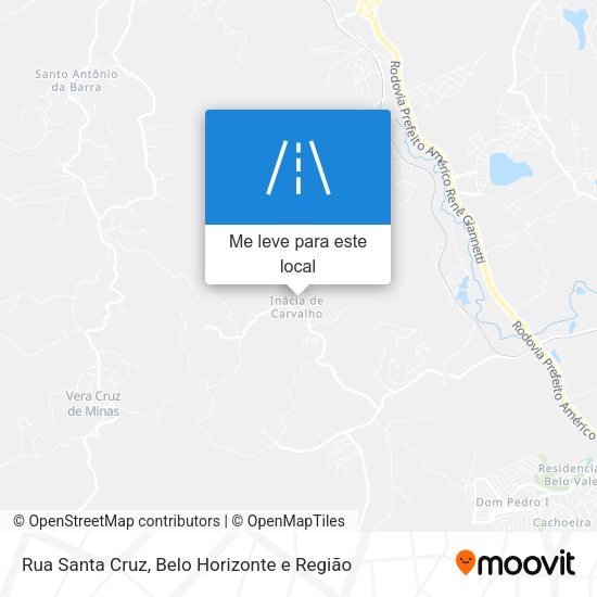 Rua Santa Cruz mapa