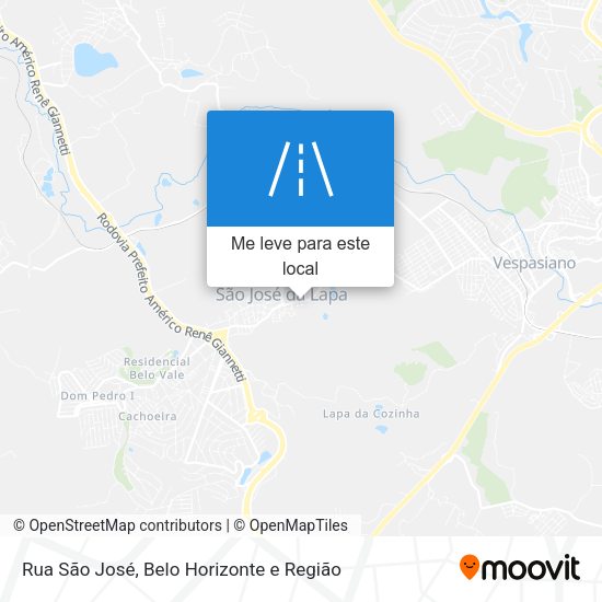Rua São José mapa