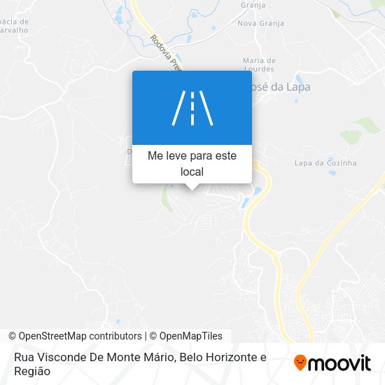 Rua Visconde De Monte Mário mapa