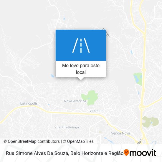 Rua Simone Alves De Souza mapa