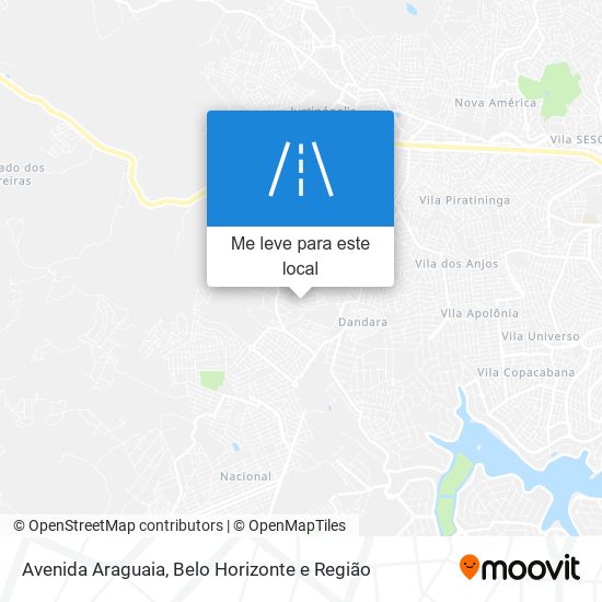 Avenida Araguaia mapa