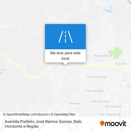 Avenida Prefeito José Ramos Gomes mapa