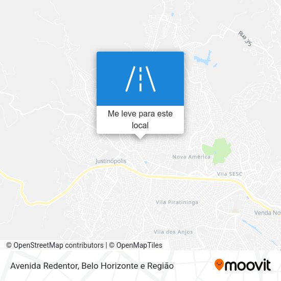 Avenida Redentor mapa