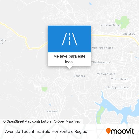 Avenida Tocantins mapa