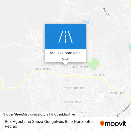 Rua Agostinho Souza Gonçalves mapa