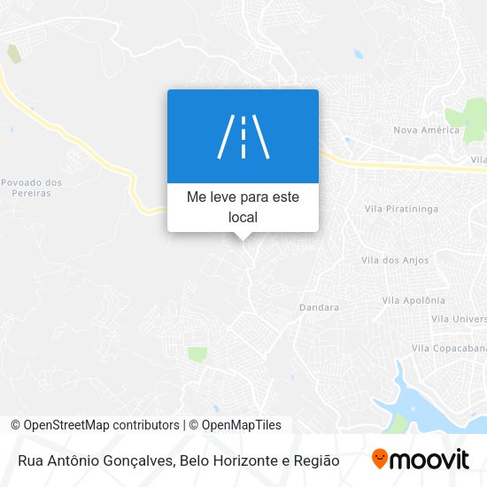 Rua Antônio Gonçalves mapa