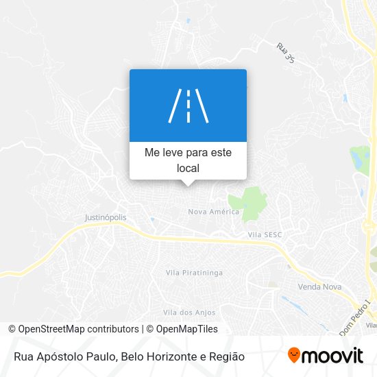 Rua Apóstolo Paulo mapa