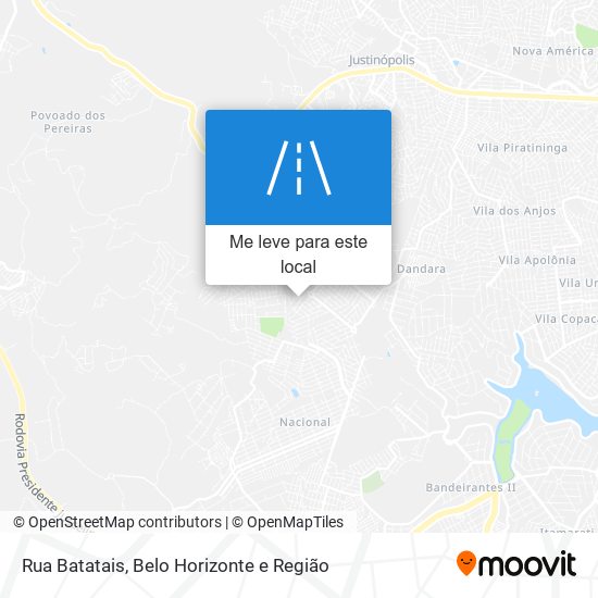 Rua Batatais mapa