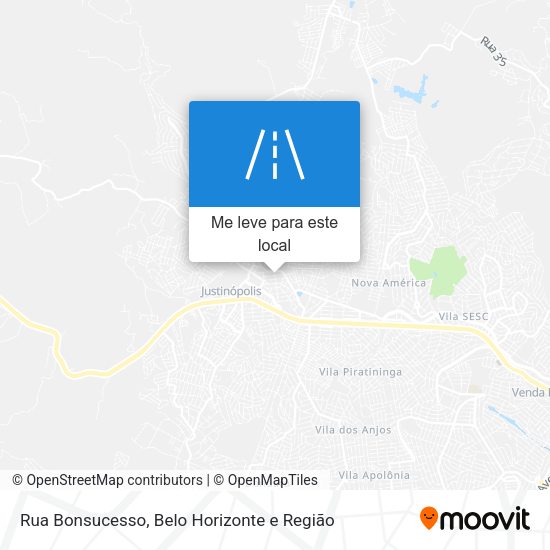 Rua Bonsucesso mapa