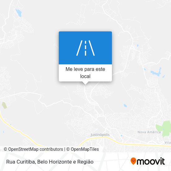 Rua Curitiba mapa