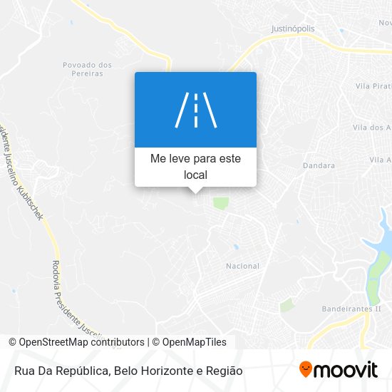 Rua Da República mapa