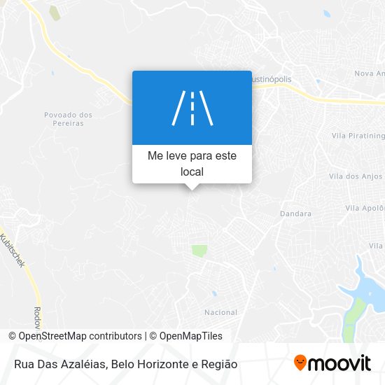 Rua Das Azaléias mapa