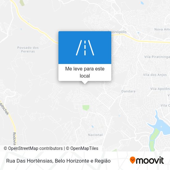 Rua Das Hortênsias mapa