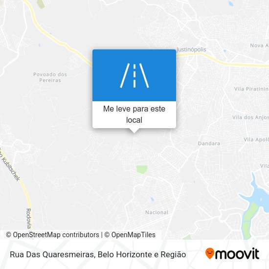 Rua Das Quaresmeiras mapa