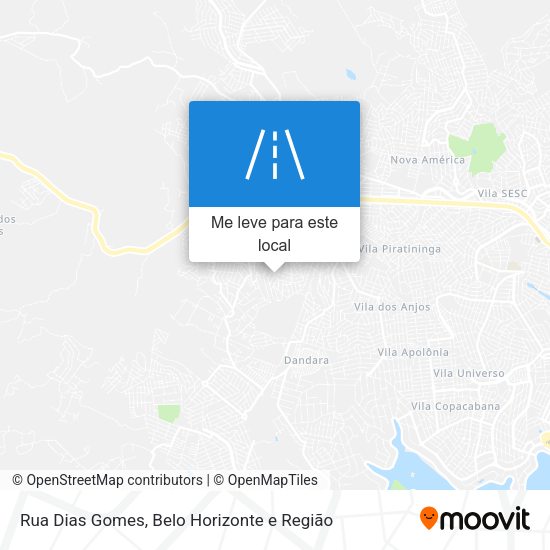 Rua Dias Gomes mapa