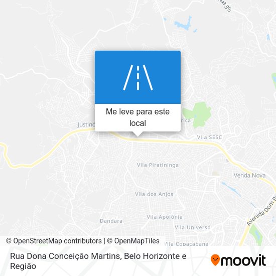 Rua Dona Conceição Martins mapa