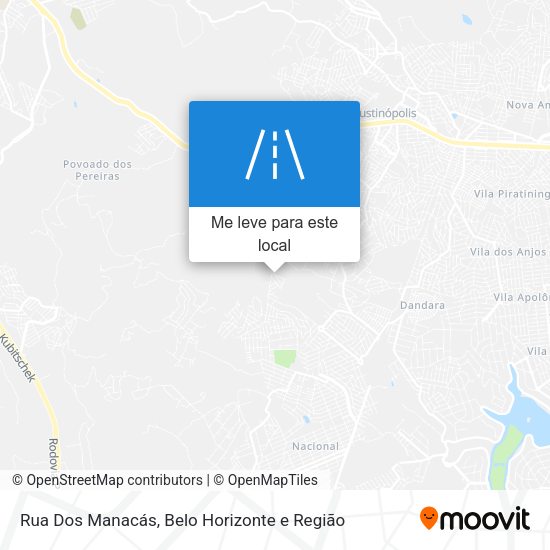 Rua Dos Manacás mapa