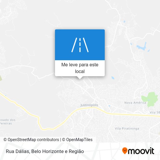 Rua Dálias mapa