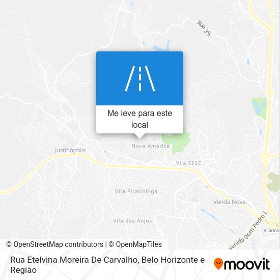 Rua Etelvina Moreira De Carvalho mapa