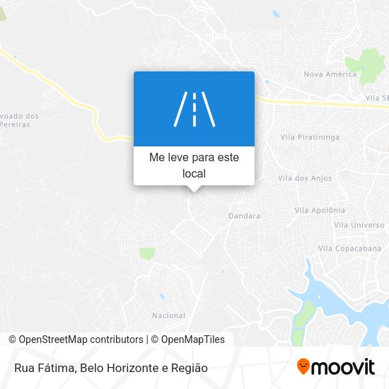Rua Fátima mapa