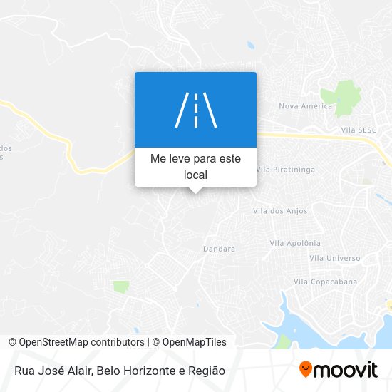 Rua José Alair mapa