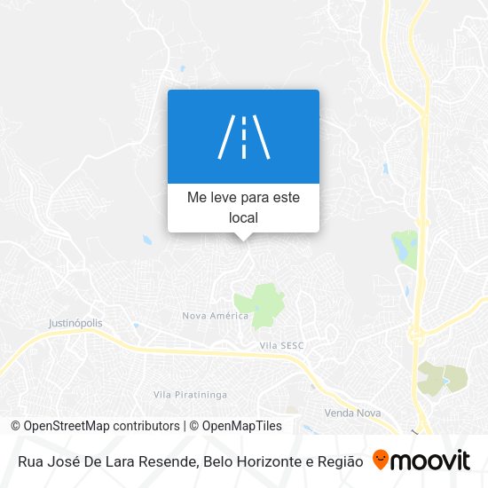 Rua José De Lara Resende mapa