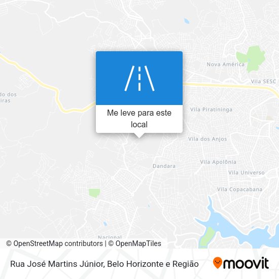 Rua José Martins Júnior mapa