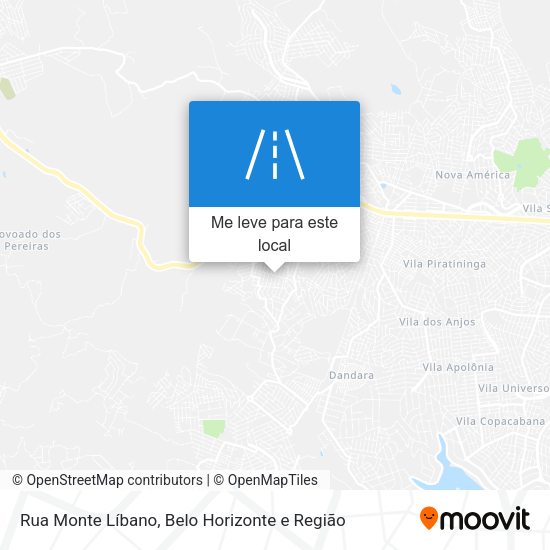 Rua Monte Líbano mapa